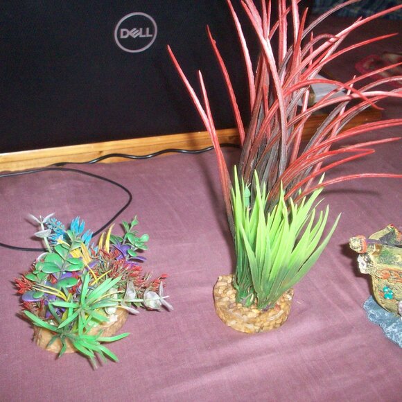 Aquarium Fish Tank Landscape Pirate Ship Wreck Ship Decor Plants Resin Boat Lot - Picture 3 of 9